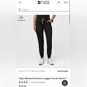 Figs High Waisted Zamora Jogger Scrub Pants